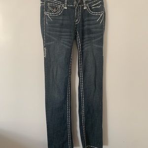 Lounge Beach skinny, low-rise jeans.